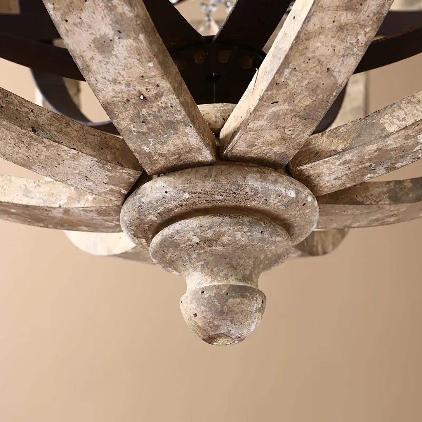 Vintage Globe Weathered Chandelier with Adjustable Brightness & Unique