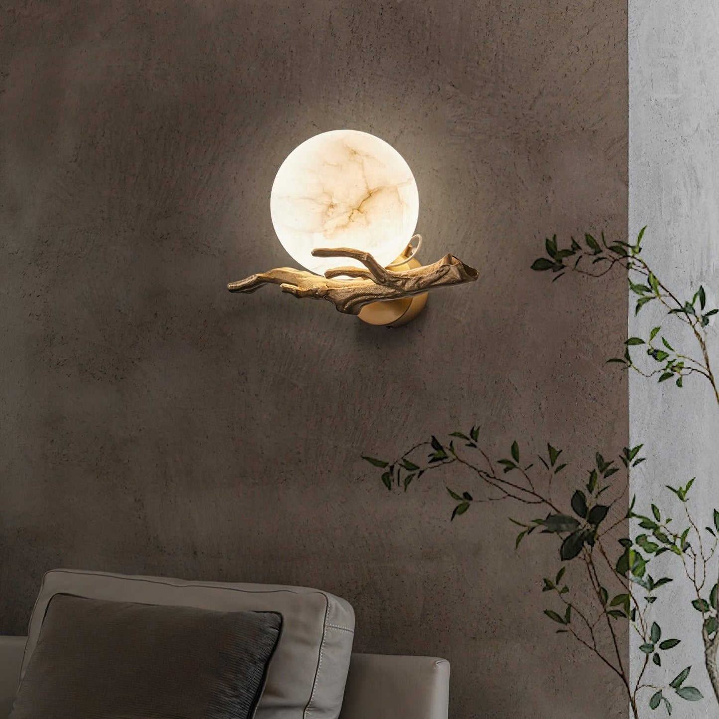 Retro Twigs Wall Lamp - Adjustable Light Direction, Energy Efficient D