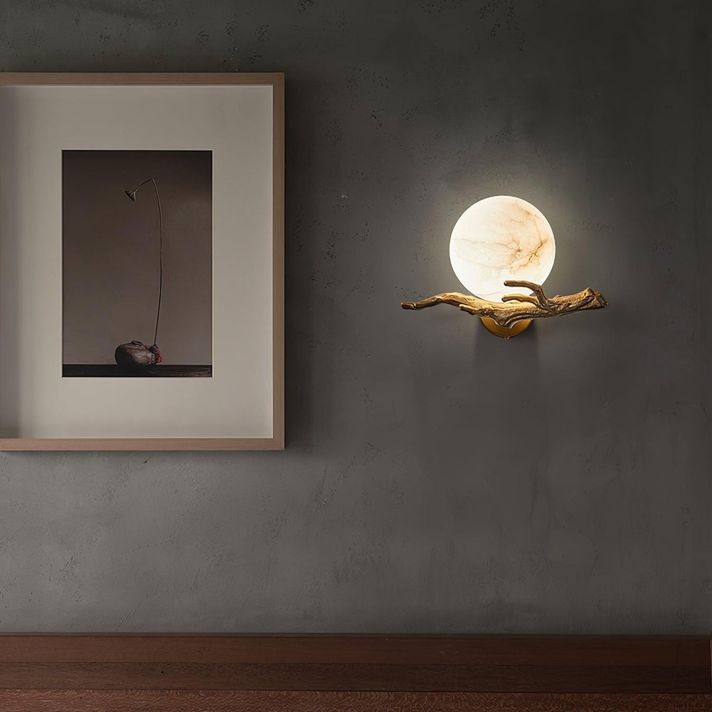Retro Twigs Wall Lamp - Adjustable Light Direction, Energy Efficient D