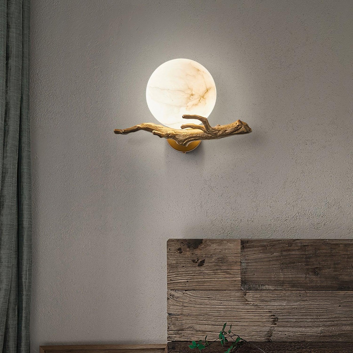 Retro Twigs Wall Lamp - Adjustable Light Direction, Energy Efficient D