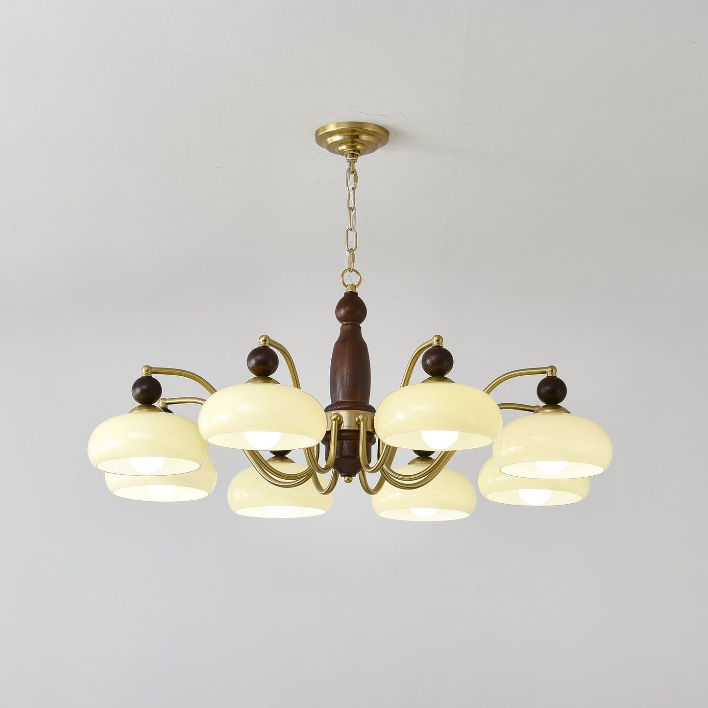 Revival Crown Chandelier - Elegant Design with Adjustable Height & LED