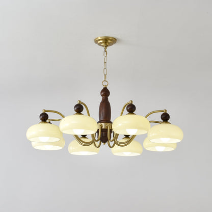 Revival Crown Chandelier - Elegant Design with Adjustable Height & LED