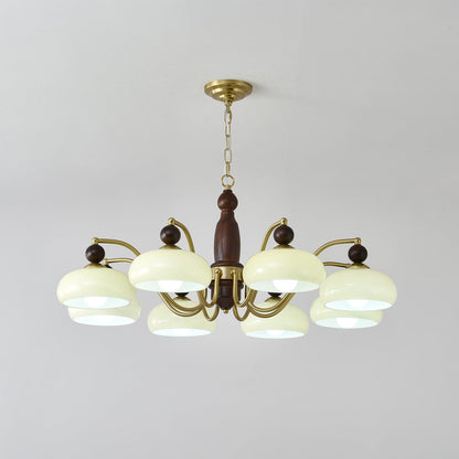 Revival Crown Chandelier - Elegant Design with Adjustable Height & LED