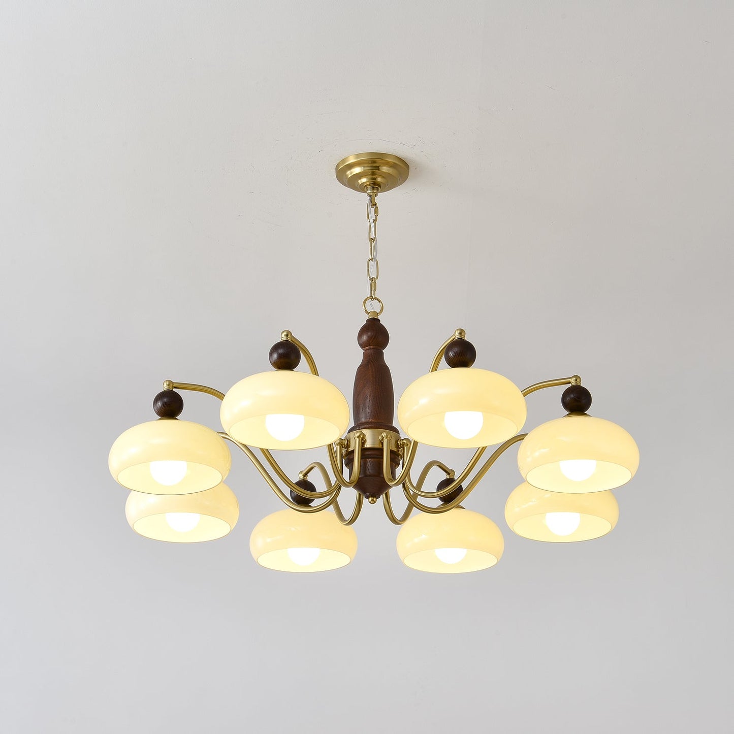 Revival Crown Chandelier - Elegant Design with Adjustable Height & LED