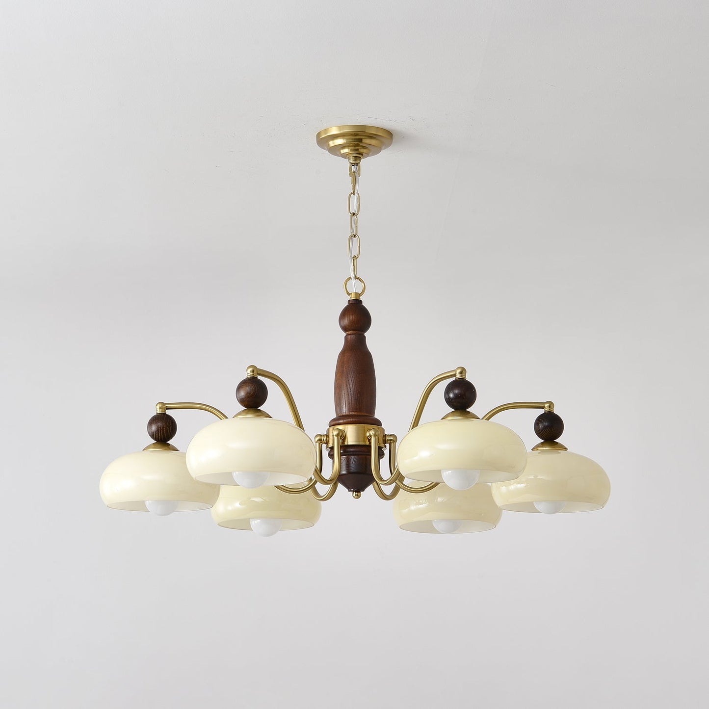 Revival Crown Chandelier - Elegant Design with Adjustable Height & LED