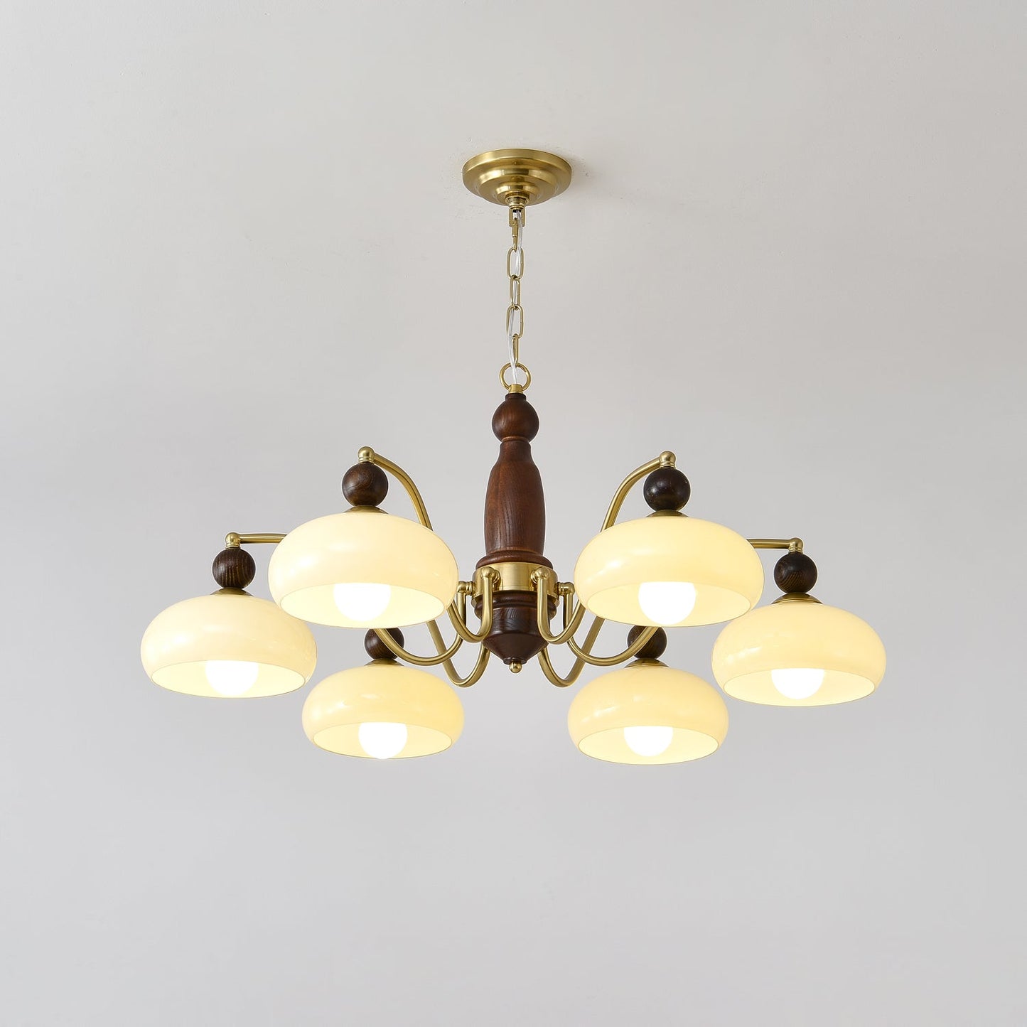 Revival Crown Chandelier - Elegant Design with Adjustable Height & LED