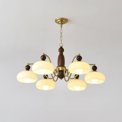 Revival Crown Chandelier - Elegant Design with Adjustable Height & LED