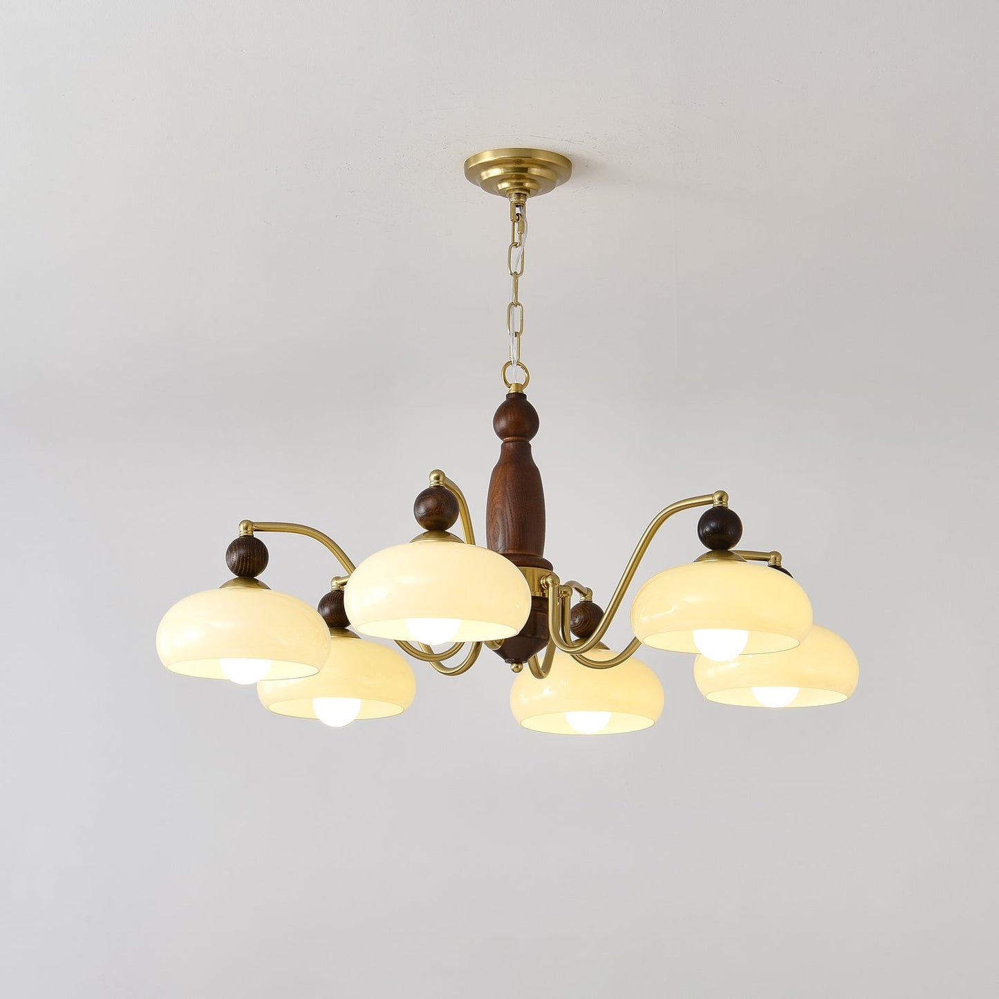 Revival Crown Chandelier - Elegant Design with Adjustable Height & LED
