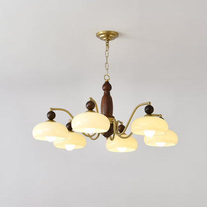 Revival Crown Chandelier - Elegant Design with Adjustable Height & LED