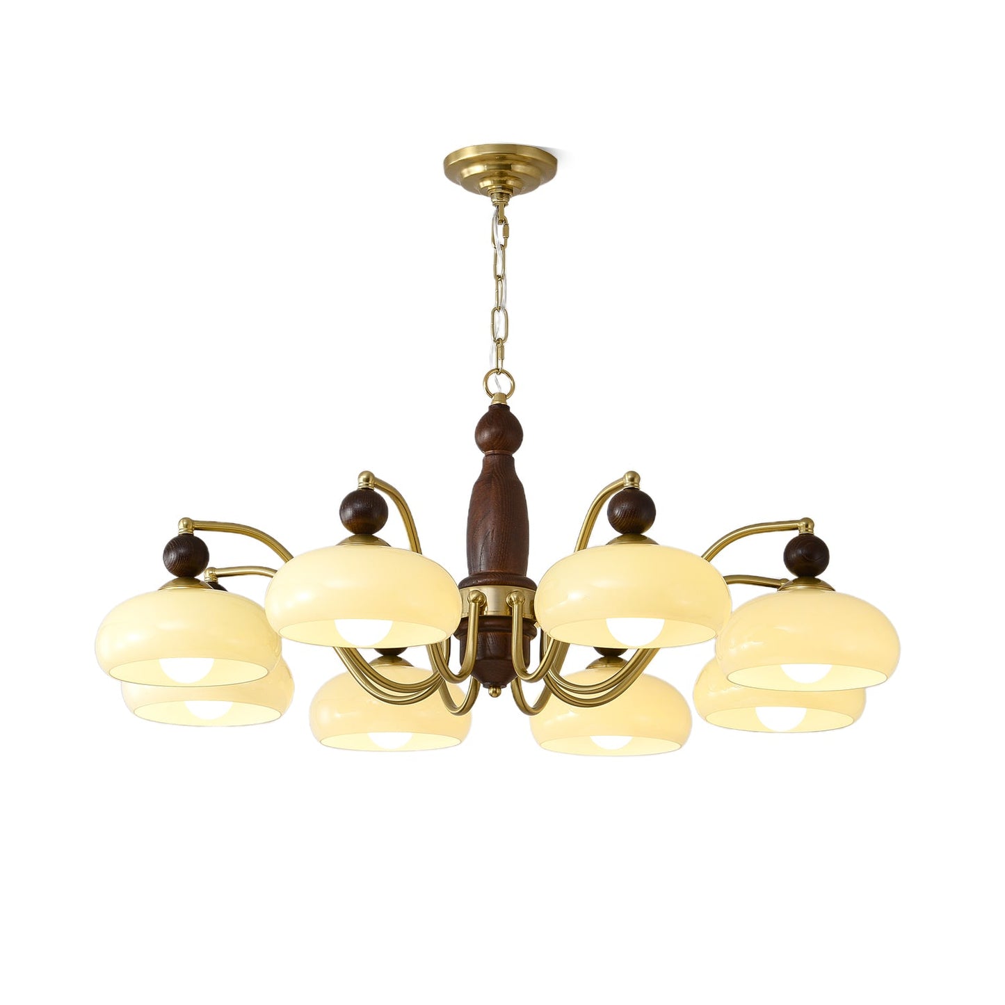 Revival Crown Chandelier - Elegant Design with Adjustable Height & LED