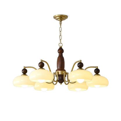 Revival Crown Chandelier - Elegant Design with Adjustable Height & LED