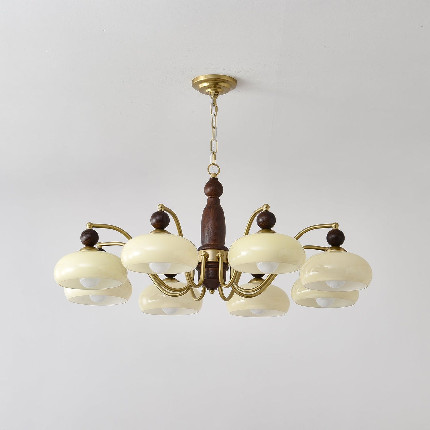 Revival Crown Chandelier - Elegant Design with Adjustable Height & LED