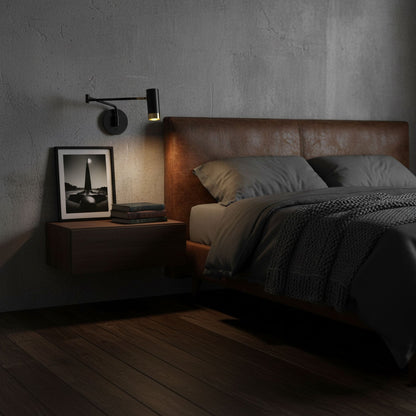 Ridge Arm Wall Lamp - Adjustable Angle & Energy-Efficient LED Lighting
