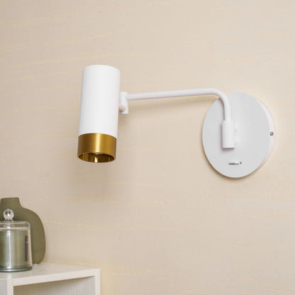 Ridge Arm Wall Lamp - Adjustable Angle & Energy-Efficient LED Lighting
