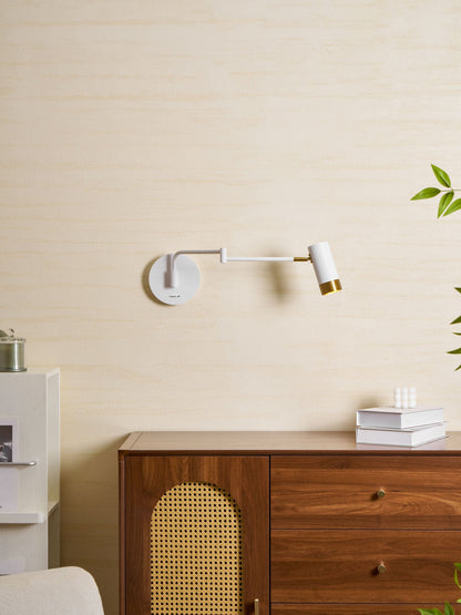 Ridge Arm Wall Lamp - Adjustable Angle & Energy-Efficient LED Lighting