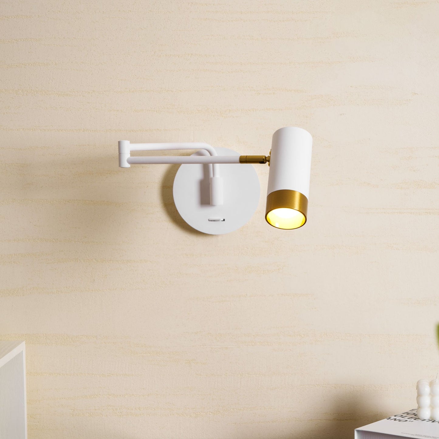 Ridge Arm Wall Lamp - Adjustable Angle & Energy-Efficient LED Lighting