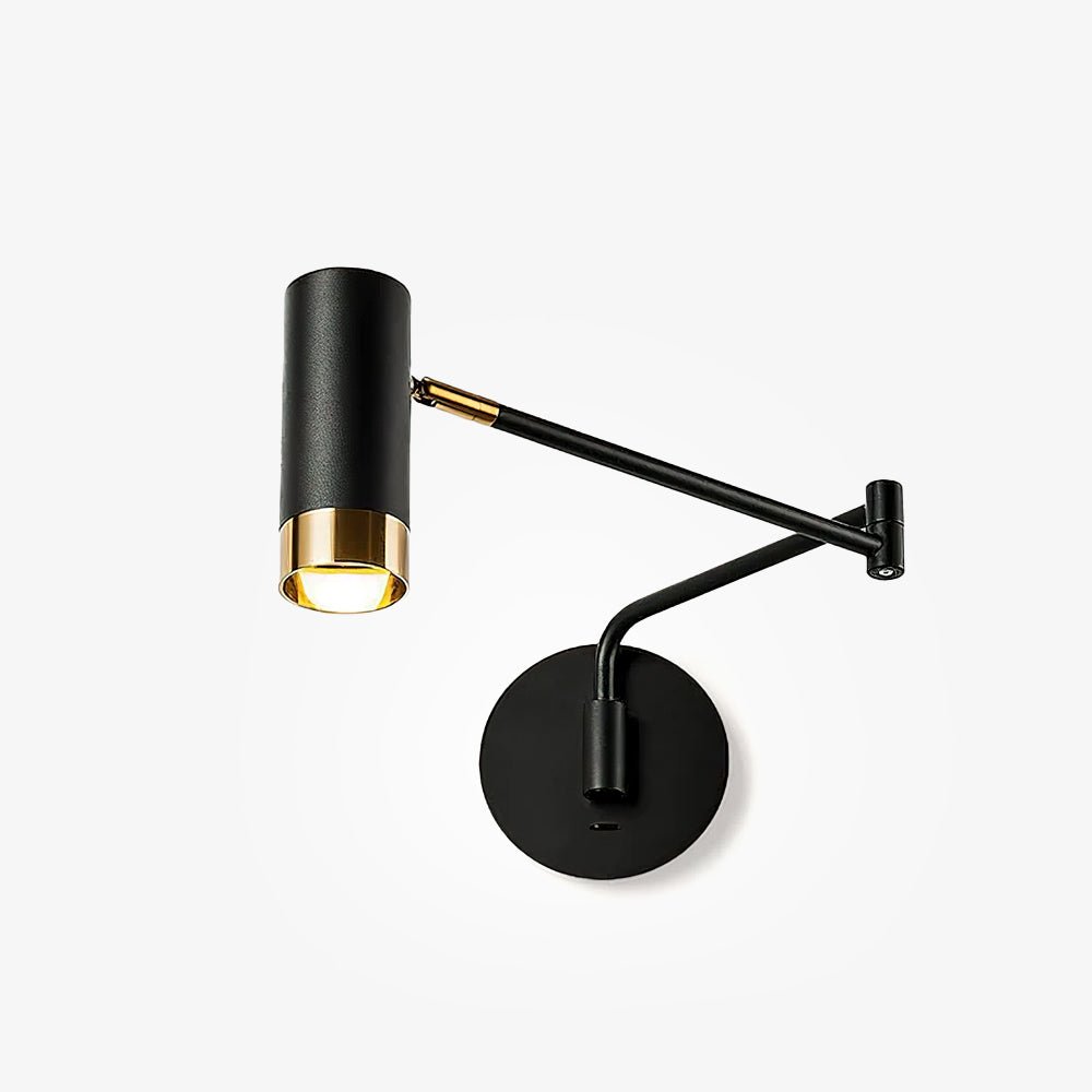 Ridge Arm Wall Lamp - Adjustable Angle & Energy-Efficient LED Lighting
