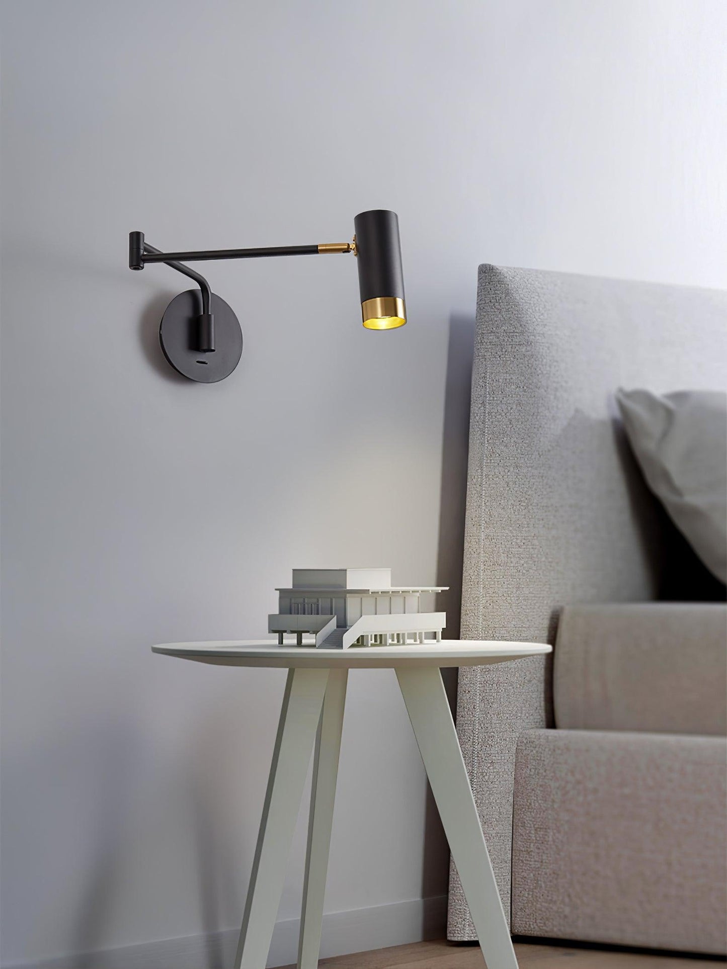 Ridge Arm Wall Lamp - Adjustable Angle & Energy-Efficient LED Lighting
