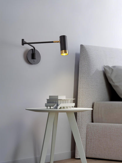 Ridge Arm Wall Lamp - Adjustable Angle & Energy-Efficient LED Lighting
