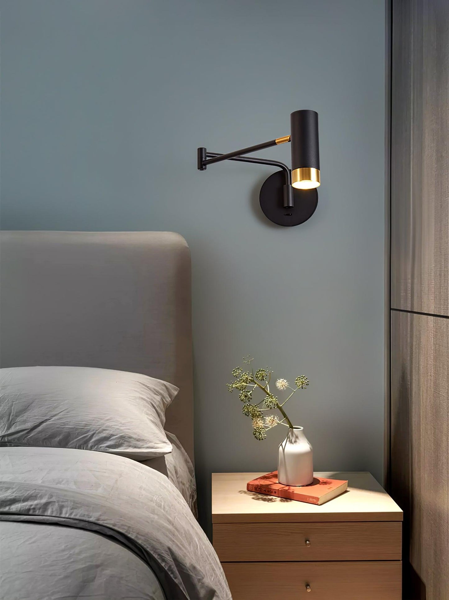Ridge Arm Wall Lamp - Adjustable Angle & Energy-Efficient LED Lighting