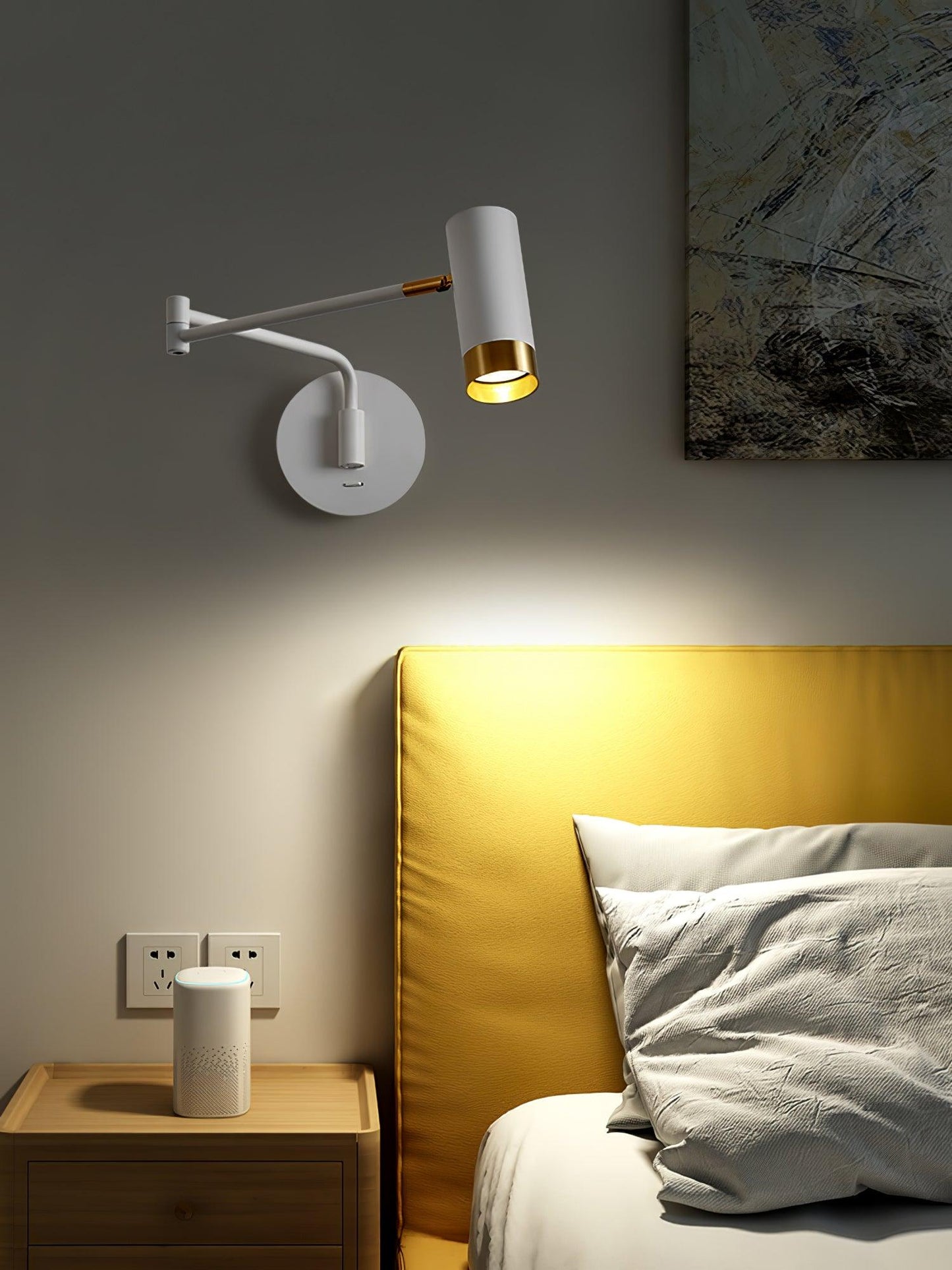 Ridge Arm Wall Lamp - Adjustable Angle & Energy-Efficient LED Lighting