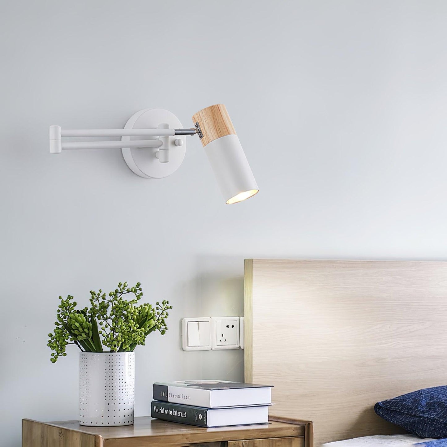 Ridge Arm Wall Lamp - Adjustable Angle & Energy-Efficient LED Lighting