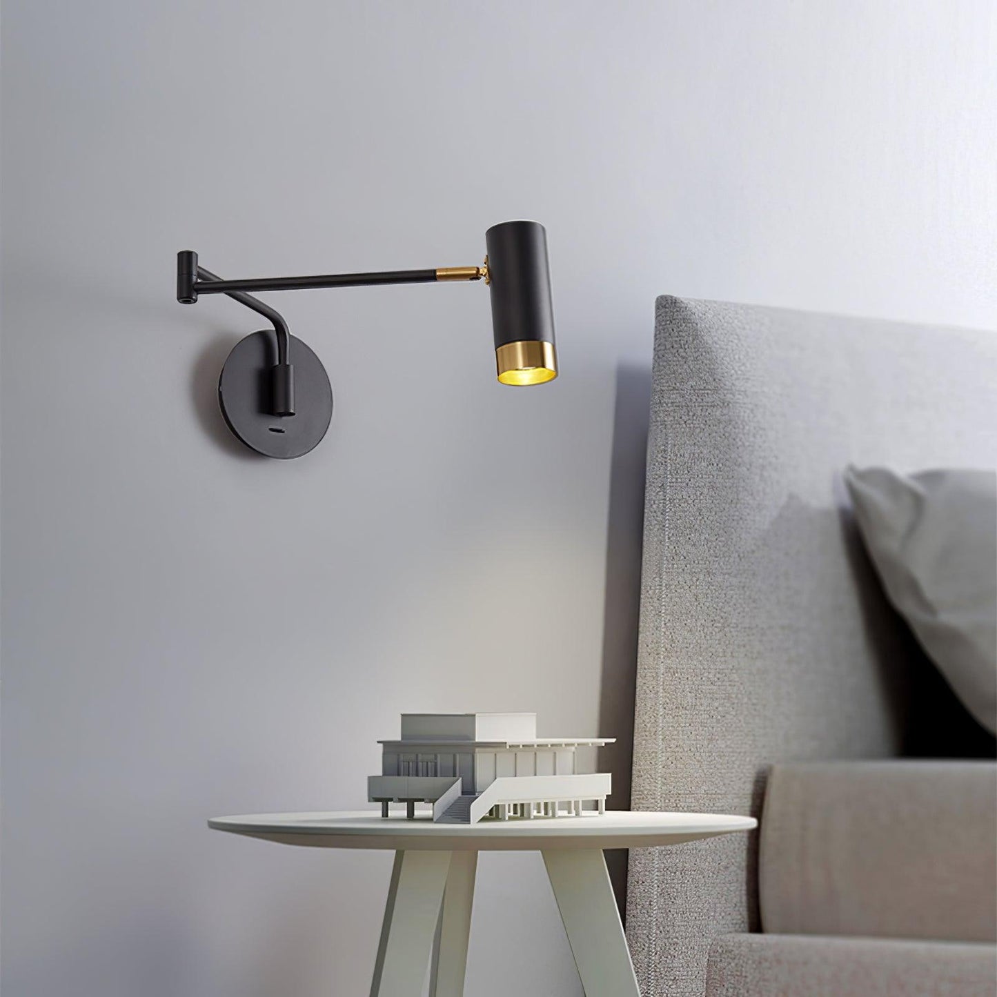 Ridge Arm Wall Lamp - Adjustable Angle & Energy-Efficient LED Lighting