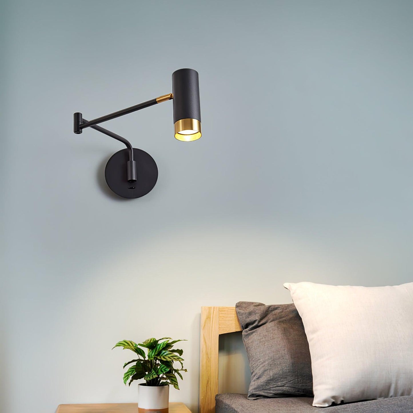 Ridge Arm Wall Lamp - Adjustable Angle & Energy-Efficient LED Lighting