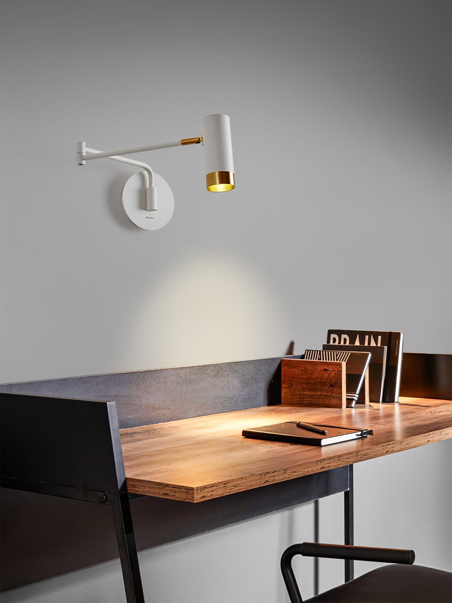Ridge Arm Wall Lamp - Adjustable Angle & Energy-Efficient LED Lighting
