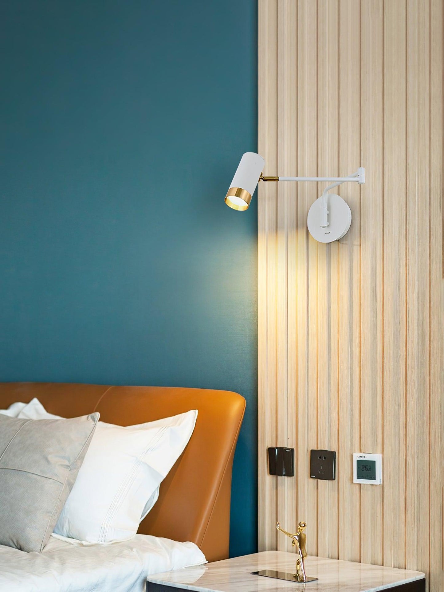 Ridge Arm Wall Lamp - Adjustable Angle & Energy-Efficient LED Lighting
