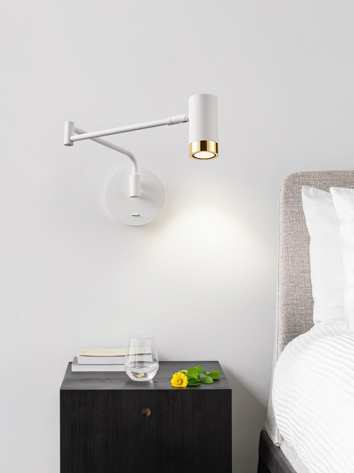 Ridge Arm Wall Lamp - Adjustable Angle & Energy-Efficient LED Lighting