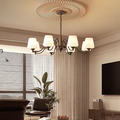 Ridge Chandelier - Elegant Lighting Fixture with Adjustable Height & L