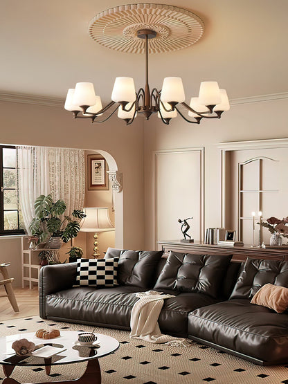 Ridge Chandelier - Elegant Lighting Fixture with Adjustable Height & L
