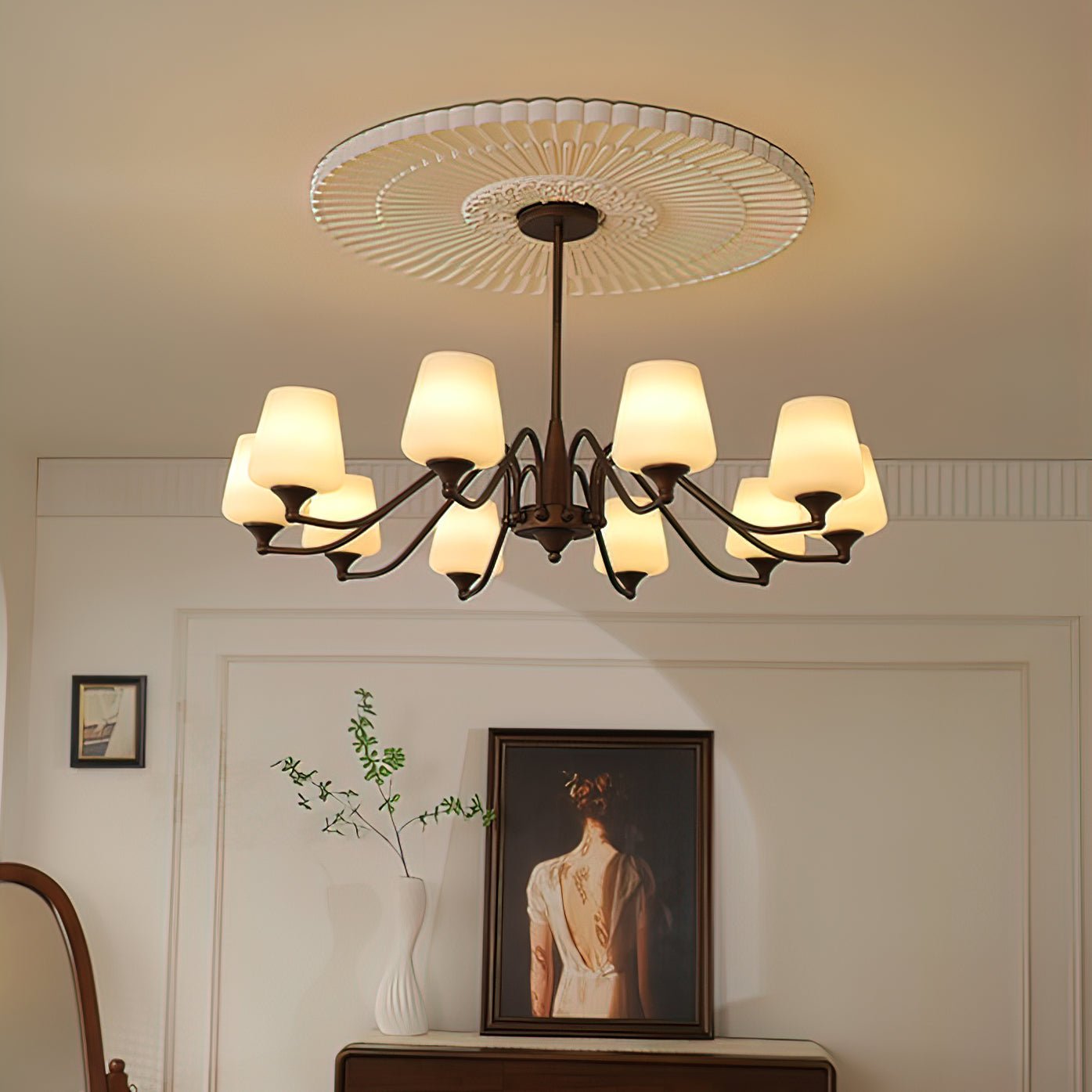 Ridge Chandelier - Elegant Lighting Fixture with Adjustable Height & L