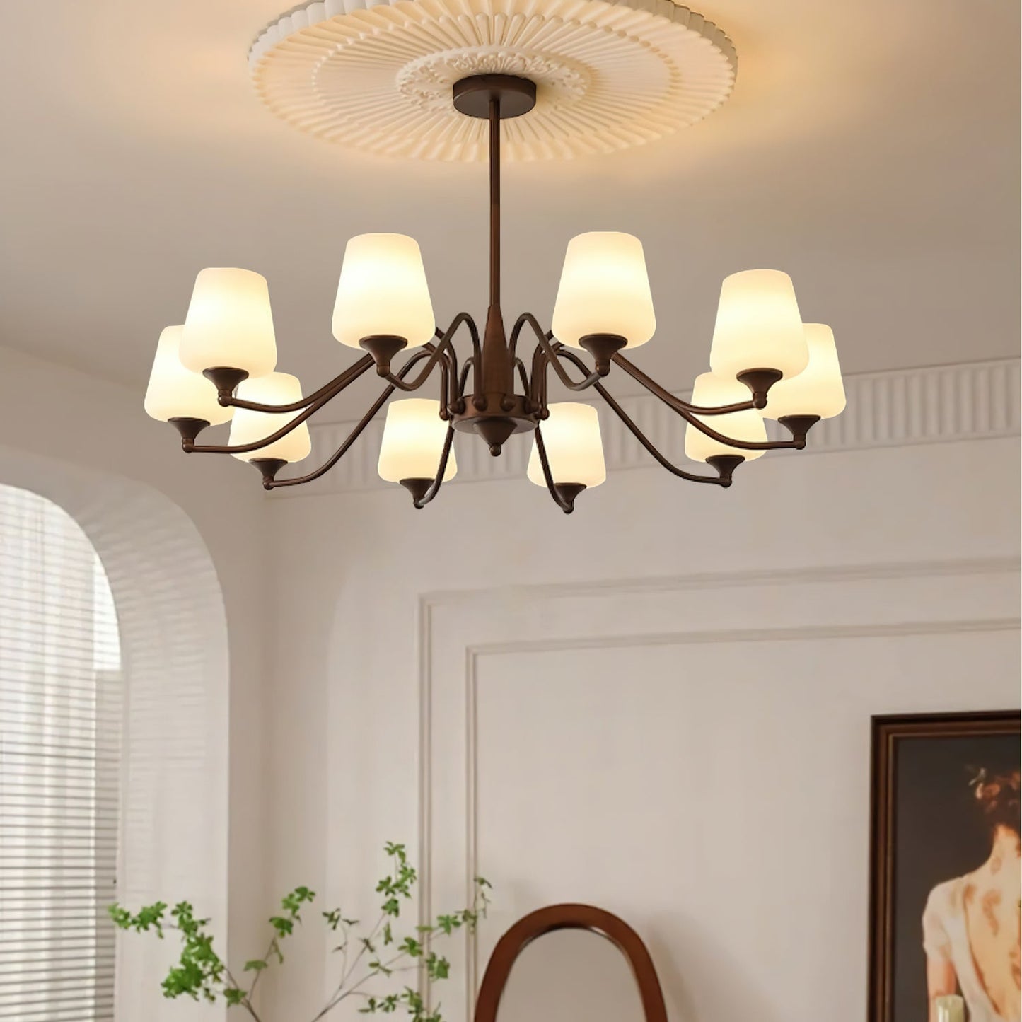 Ridge Chandelier - Elegant Lighting Fixture with Adjustable Height & L