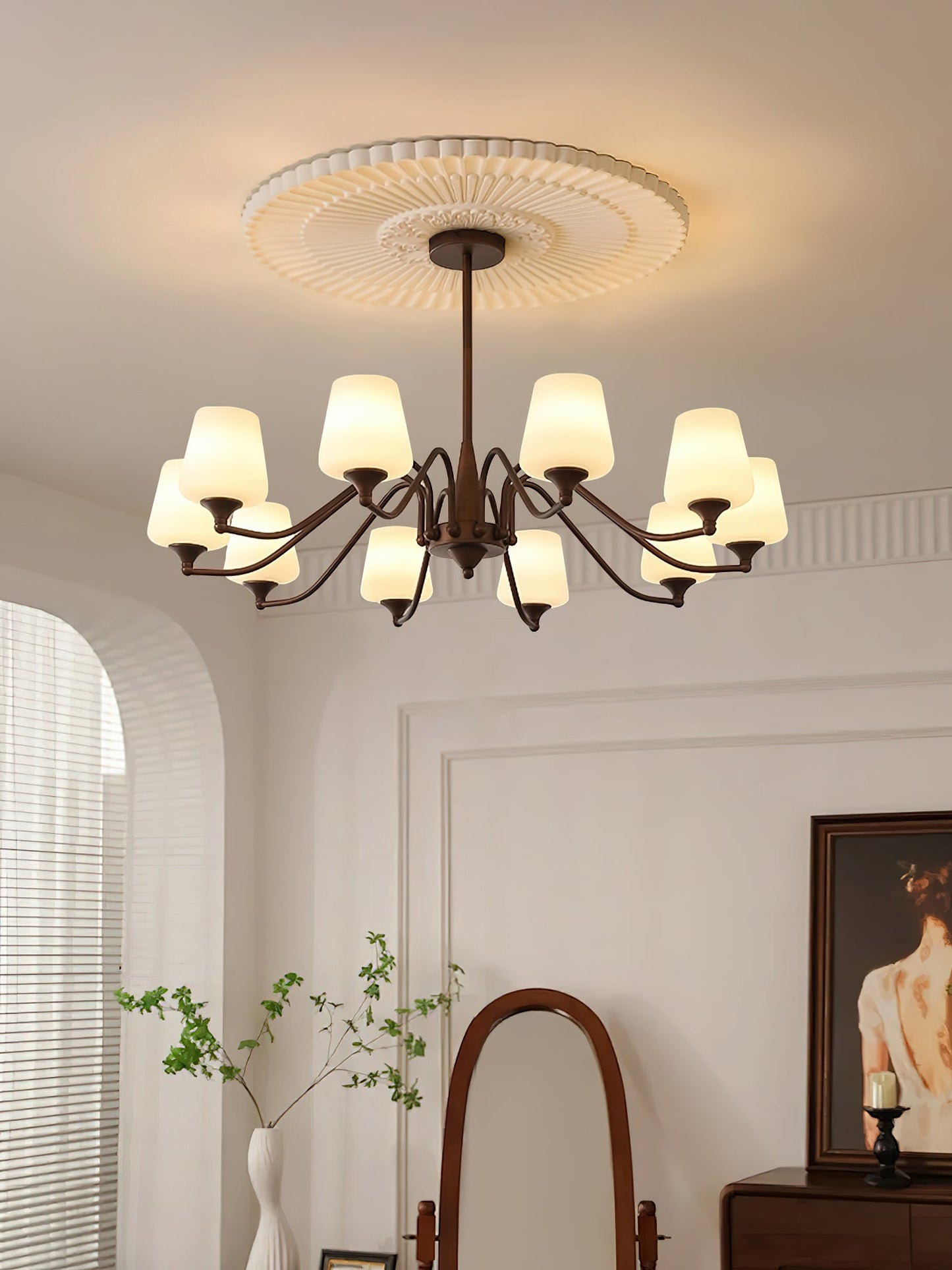 Ridge Chandelier - Elegant Lighting Fixture with Adjustable Height & L