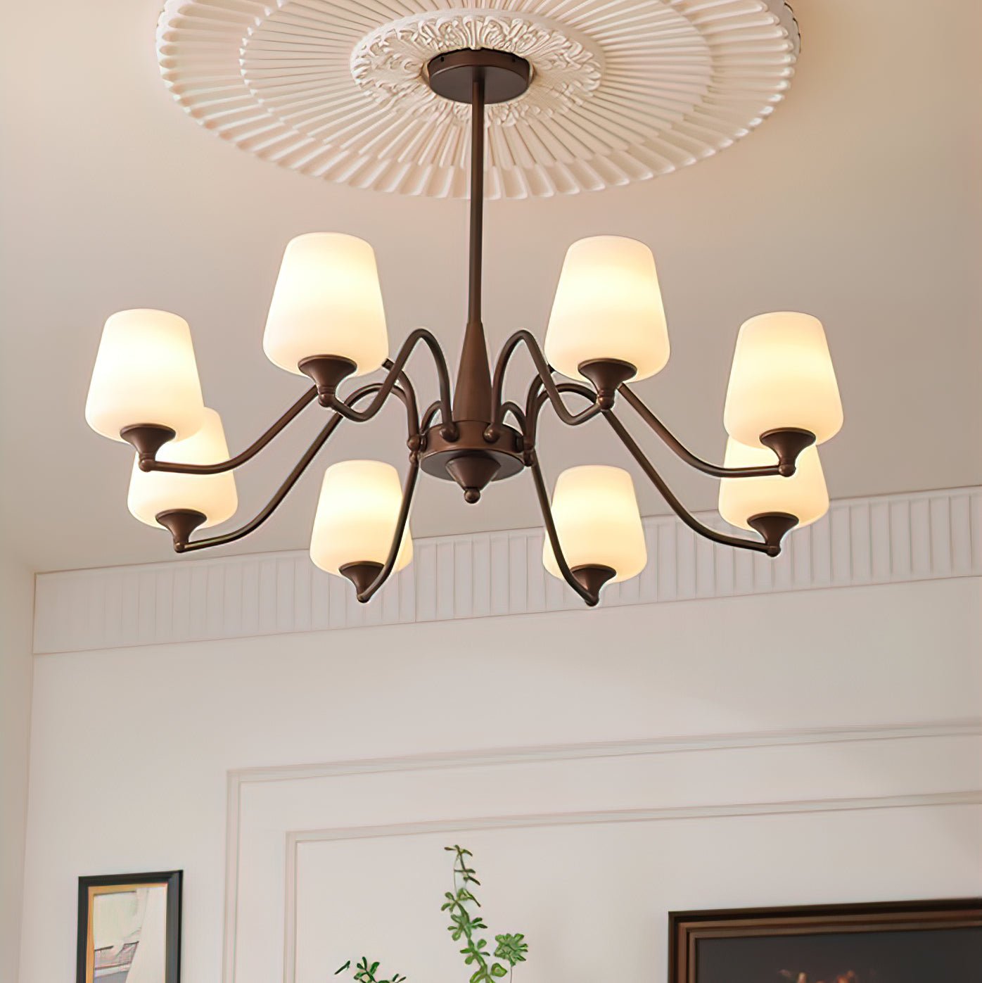 Ridge Chandelier - Elegant Lighting Fixture with Adjustable Height & L