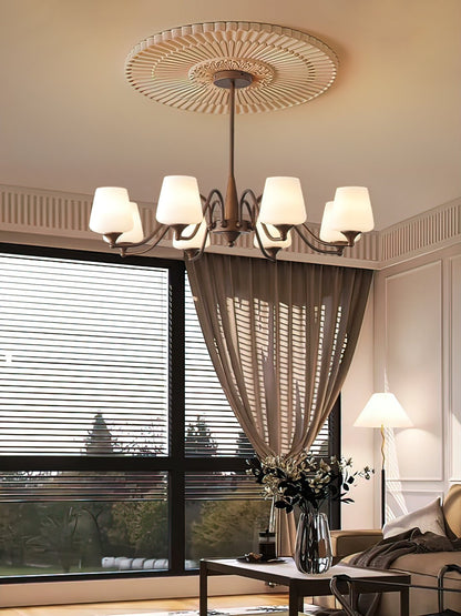 Ridge Chandelier - Elegant Lighting Fixture with Adjustable Height & L