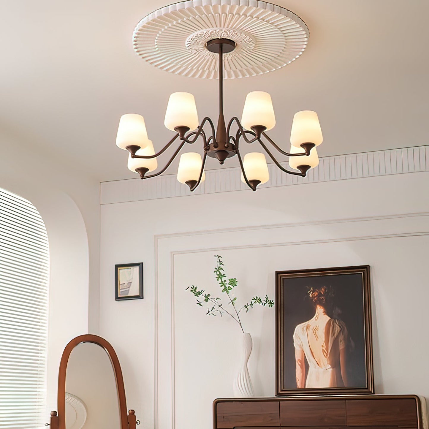 Ridge Chandelier - Elegant Lighting Fixture with Adjustable Height & L