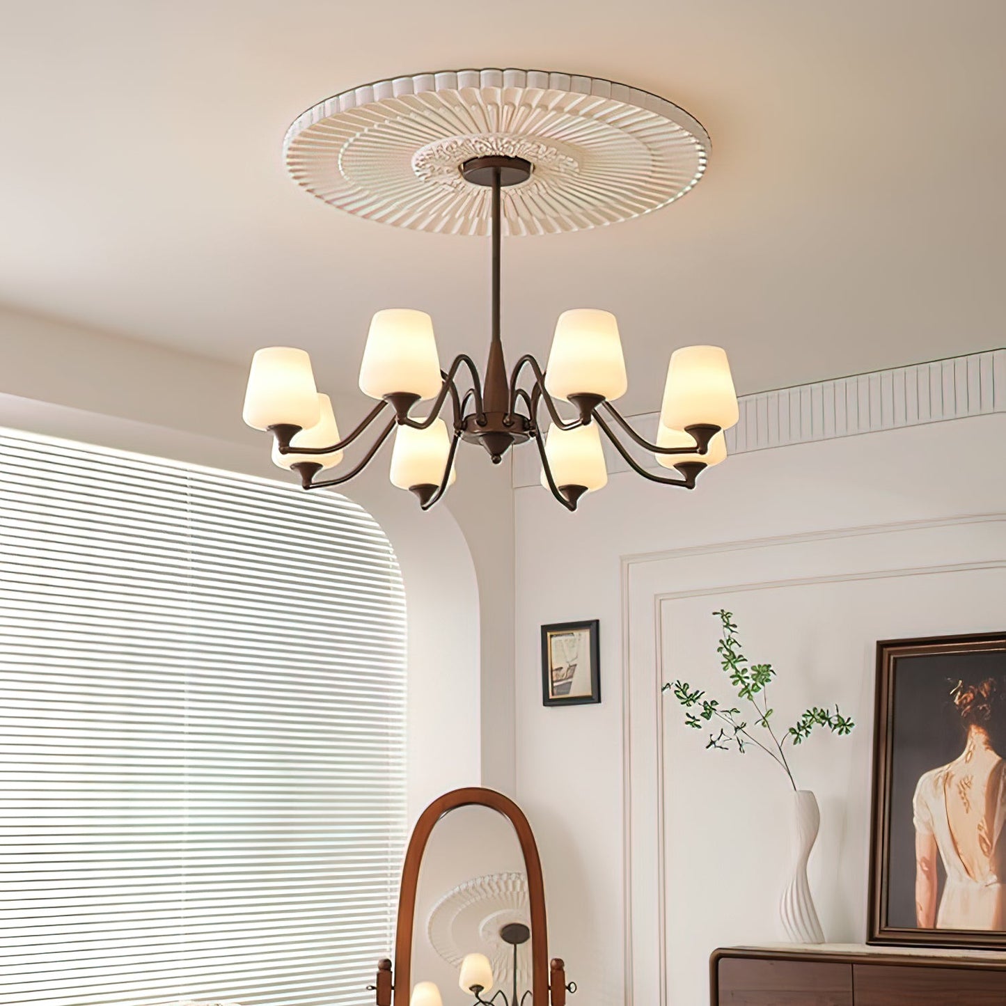 Ridge Chandelier - Elegant Lighting Fixture with Adjustable Height & L