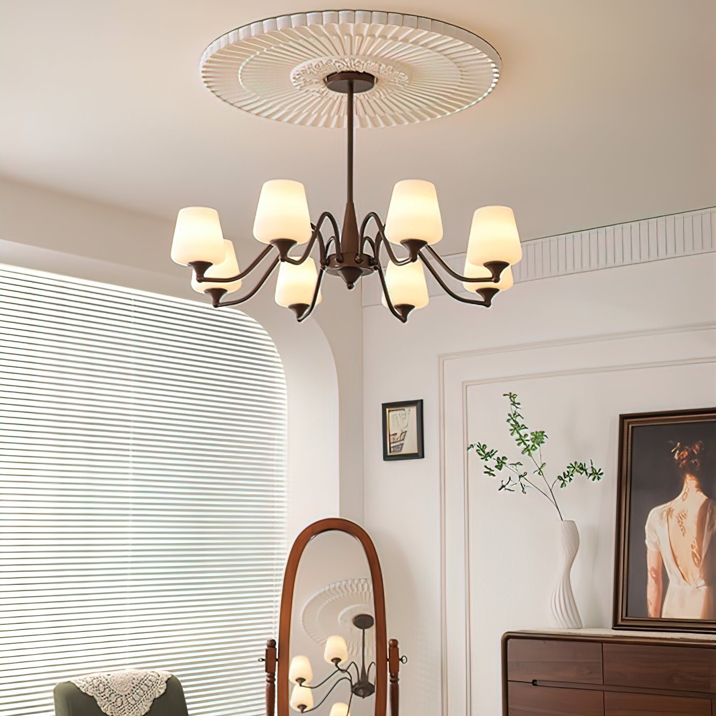 Ridge Chandelier - Elegant Lighting Fixture with Adjustable Height & L