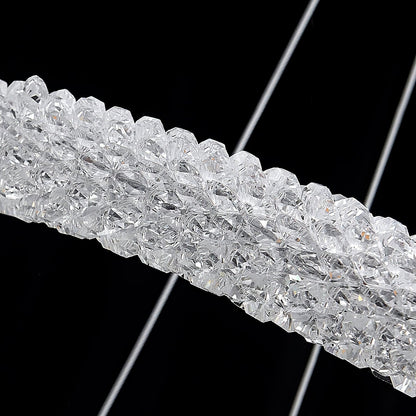 Elegant Ring Crystal Chandelier - Dimmable, Energy-Efficient Lighting