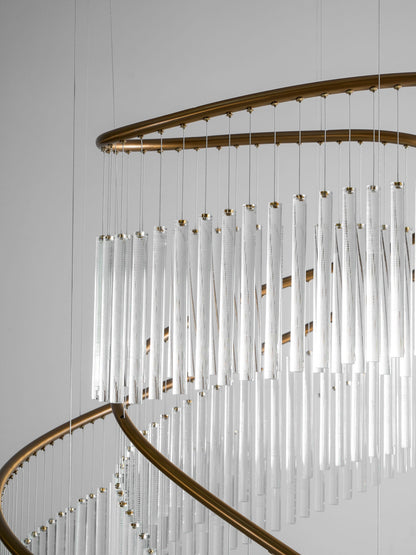 Rivella Cascade Fringe Chandelier - Elegant Design with Adjustable Hei