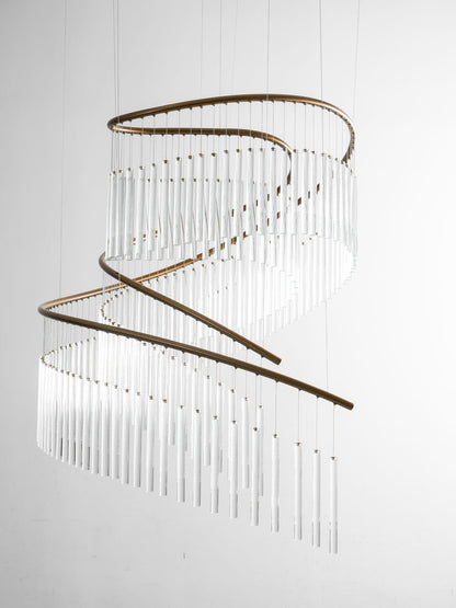 Rivella Cascade Fringe Chandelier - Elegant Design with Adjustable Hei