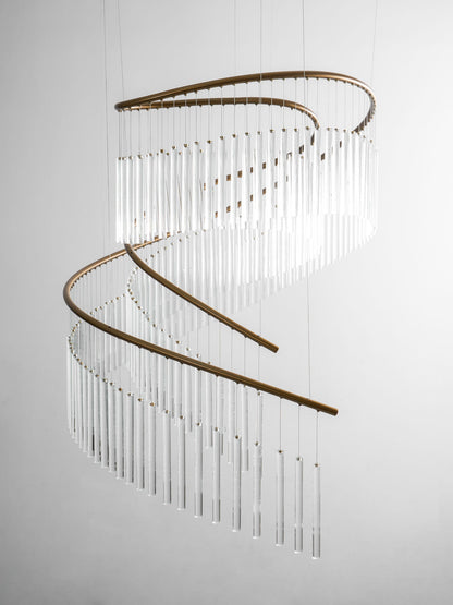 Rivella Cascade Fringe Chandelier - Elegant Design with Adjustable Hei