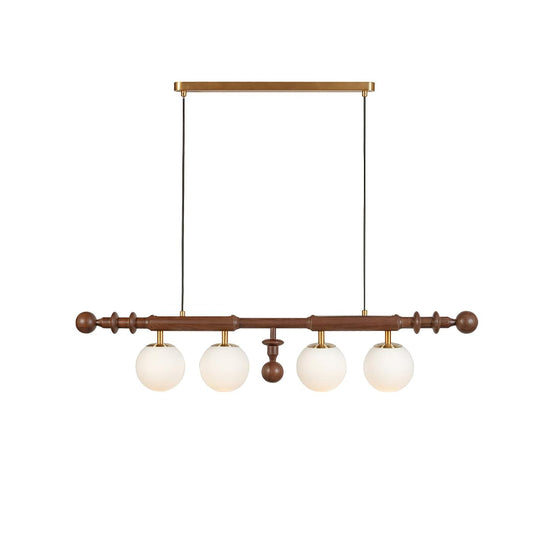 Elegant Roman Column Chandelier with Adjustable Height & Crystal Accen