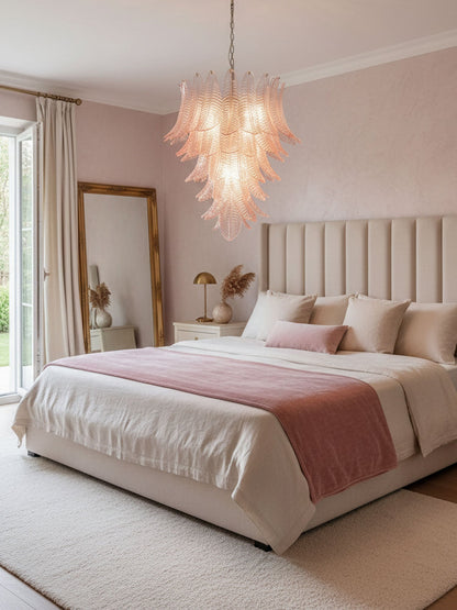 Rosalind Modern Glass Chandelier - Elegant Design with Adjustable Heig