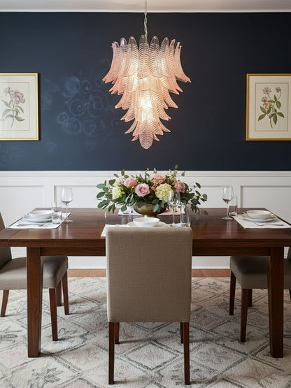 Rosalind Modern Glass Chandelier - Elegant Design with Adjustable Heig