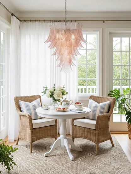 Rosalind Modern Glass Chandelier - Elegant Design with Adjustable Heig