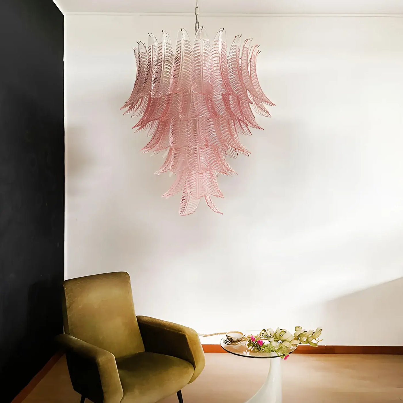 Rosalind Modern Glass Chandelier - Elegant Design with Adjustable Heig